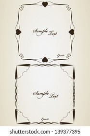 Vector decorative frames