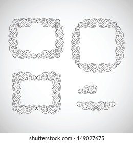 Vector decorative frames