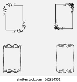 Vector decorative frames