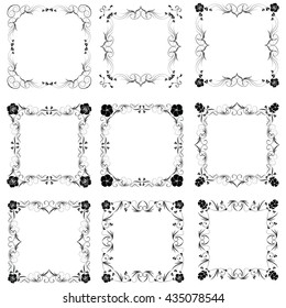 Vector decorative frames