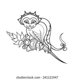 Vector Decorative Gargoyle. Patterned Design