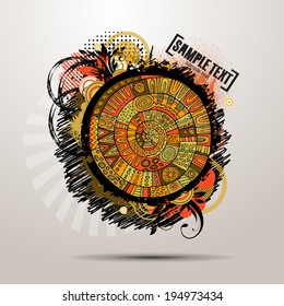 Vector decorative grunge abstract background