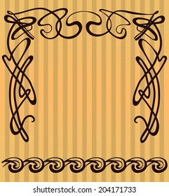 vector decorative items and scope in modern style