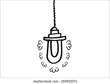 Vector  of  decorative lamp from  U