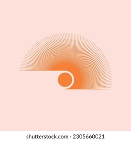 Formas geométricas de transición lineal decorativa vectorial en estilo boho con trazos editables