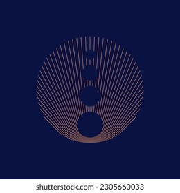 Vector Decorative Linear Transition Geometric Shapes in Boho  Style with editable strokes