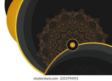 Vector decorative luxury background mandala template