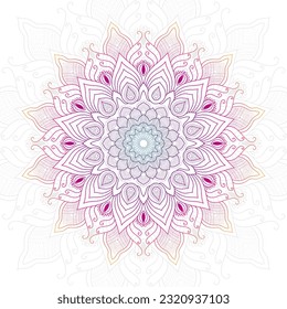 Vector decorative luxury background mandala template