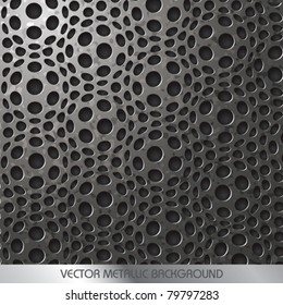 Vector Decorative Metallic Background
