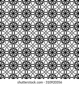 Vector Decorative Ornamental Background. Abstract Geometric Retro Pattern