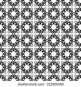 Vector Decorative Ornamental Background. Abstract Geometric Retro Pattern