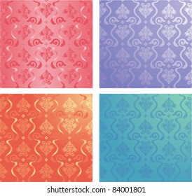 vector decorative ornamental floral background