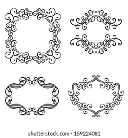 Vector Decorative Ornamental Frame for Text. Design element