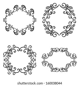 Vector Decorative Ornamental Frame for Text. Design element