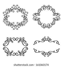 Vector Decorative Ornamental Frame for Text. Design element