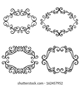 Vector Decorative Ornamental Frame for Text. Design element