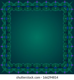 Vector Decorative Ornamental Frame for Text. Design element 