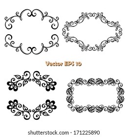Vector Decorative Ornamental Frame for Text. Design element