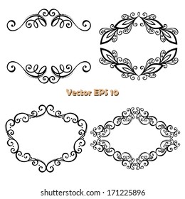 Vector Decorative Ornamental Frame for Text. Design element