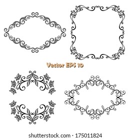 Vector Decorative Ornamental Frame for Text. Design element