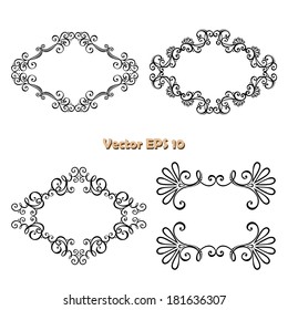 Vector Decorative Ornamental Frame for Text. Design element