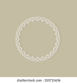 Vector Decorative Ornamental Frame for Text. Design element