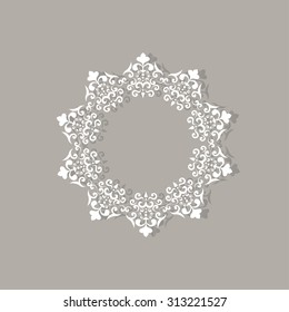 Vector Decorative Ornamental Frame for Text. Design element