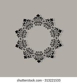 Vector Decorative Ornamental Frame for Text. Design element