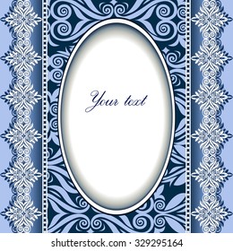 Vector Decorative Ornamental Frame for Text