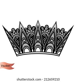 Vector Decorative Ornate Crown