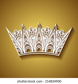 Vector Decorative Ornate Crown