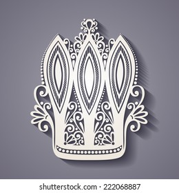 Vector Decorative Ornate Crown