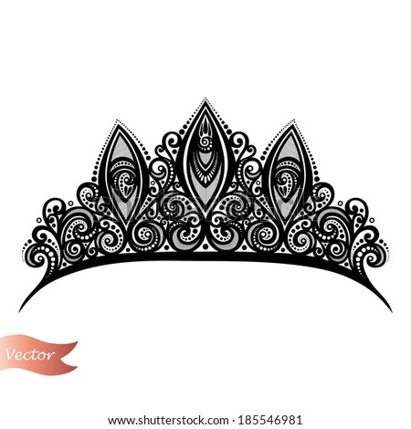 Vector Decorative Ornate Diadem