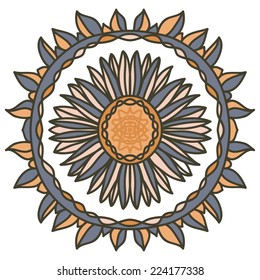 vector decorative ornate flower 