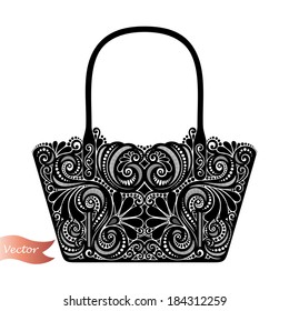 Vector Decorative Ornate Women's Bag