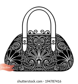 Vector Decorative Ornate Women's Bag