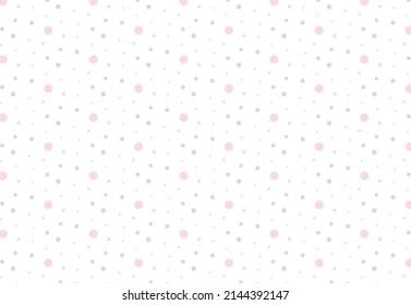 Vector decorative pattern with pastel violet and pink dots stars.