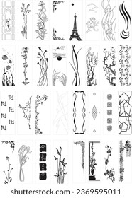 vector decorative patterns and models