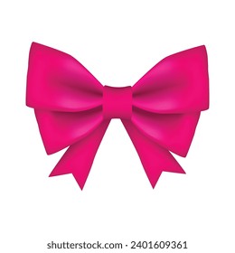 Arco rosa decorativo vectorial aislado en fondo blanco