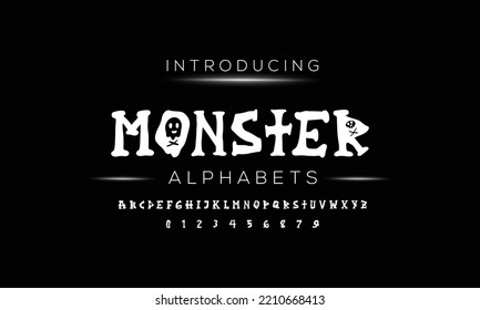 Vector Of Decorative Playful Font And Alphabet. Fun And Artsy Font Vector