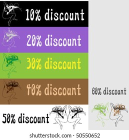 vector decorative price tags