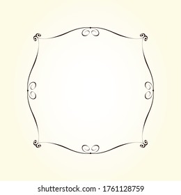 Marco retro decorativo vectorial .Colocar para texto.