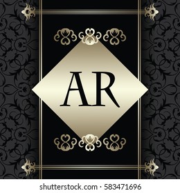 Vector decorative retro greeting card. Invitation design. Can be used as a certificate or restaurant menu    