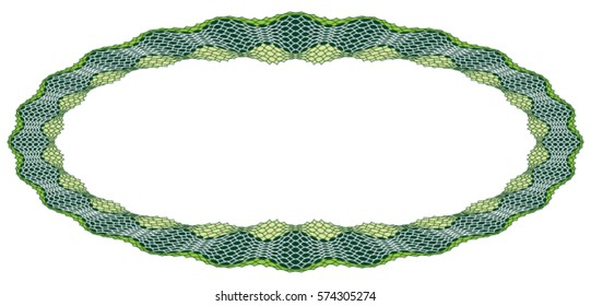 Vector decorative rosette for diploma or certificate. Template. Vector illustration.