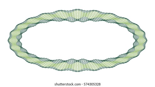 Vector decorative rosette for diploma or certificate. Template. Vector illustration.