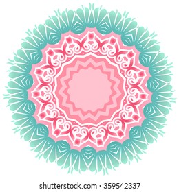 Vector decorative round circle.