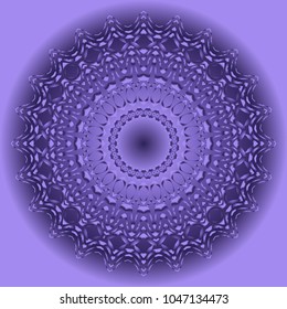 Vector decorative round ornamental pattern for the card or invitation with Islam, Arabic, Indian or ottoman motifs.