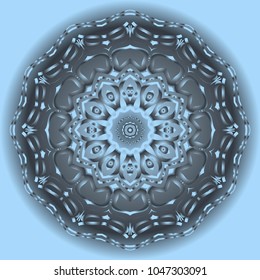 Vector decorative round ornamental pattern for the card or invitation with Islam, Arabic, Indian or ottoman motifs.