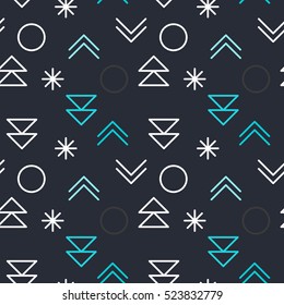 Vector decorative seamless pattern. Merry Christmas and Happy New Year. Winter holiday design backgrounds  illustration