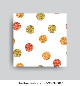 Vector decorative seamless pattern. Merry Christmas and Happy New Year. Winter holiday design backgrounds  illustration. White, Gold, Bronze